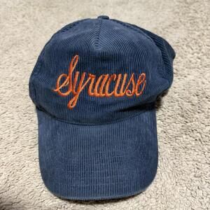 Vintage NCAA Universal SYRACUSE ORANGE Navy Blue Script Adjustable Snapback Hat